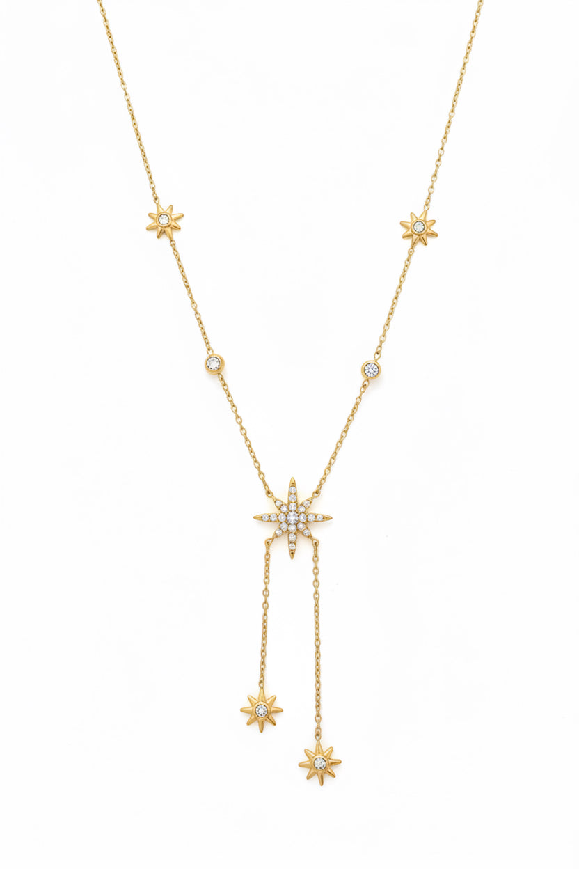 Collier Y Savanah en acier inoxydable et ajustable