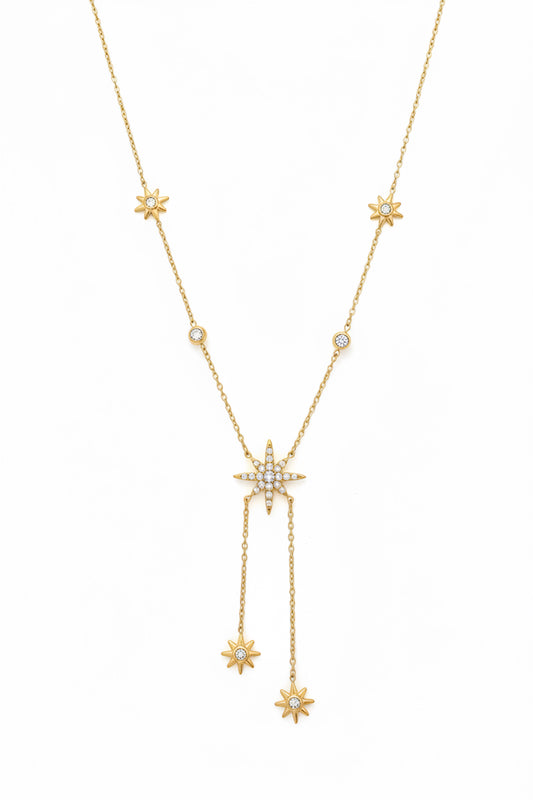 Collier Y Savanah en acier inoxydable et ajustable