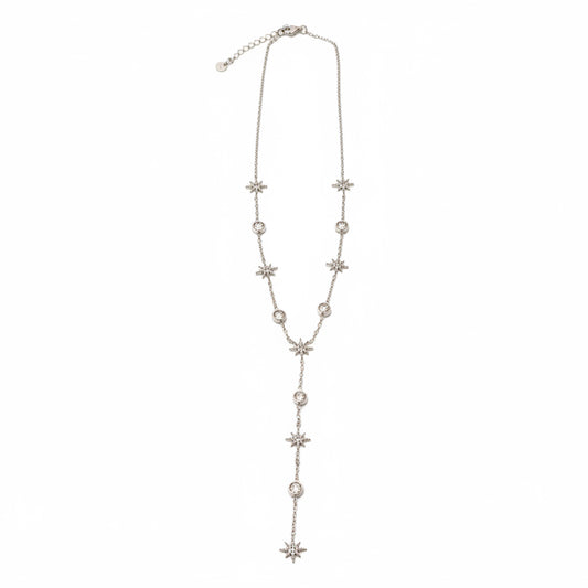 Collier Y Dhalia doré et en acier inoxydable
