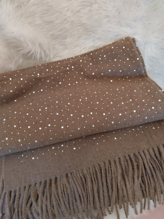Écharpe Flocon 70×185 toucher cachemire