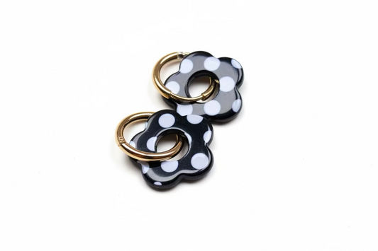 Boucles d'oreilles Bloom à pois