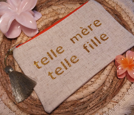 Pochette "telle mère telle fille" 12x18