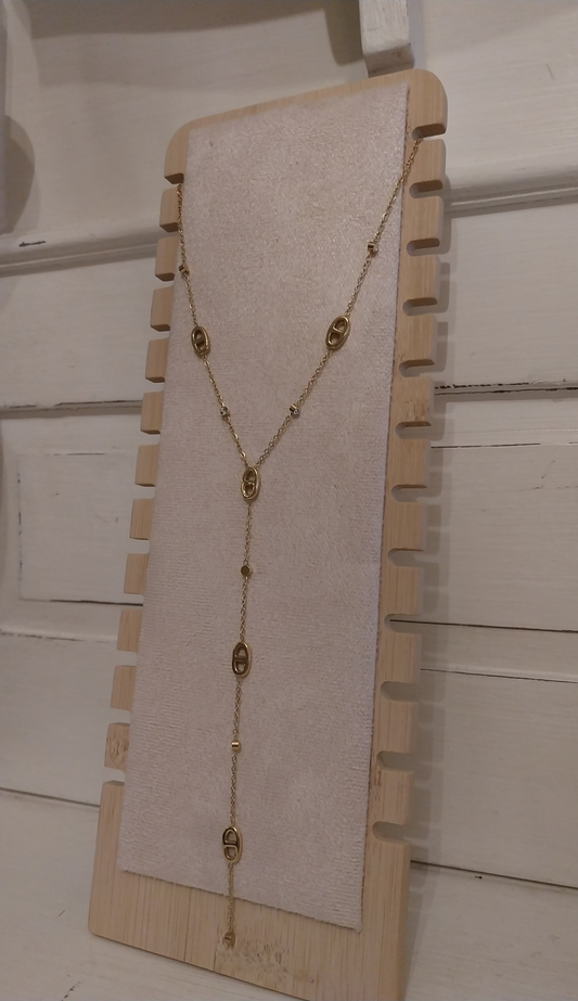Collier Y Victorine en acier inoxydable